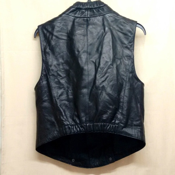 🔥 🆕Genuine Leather Moto Vest - Picture 2 of 7